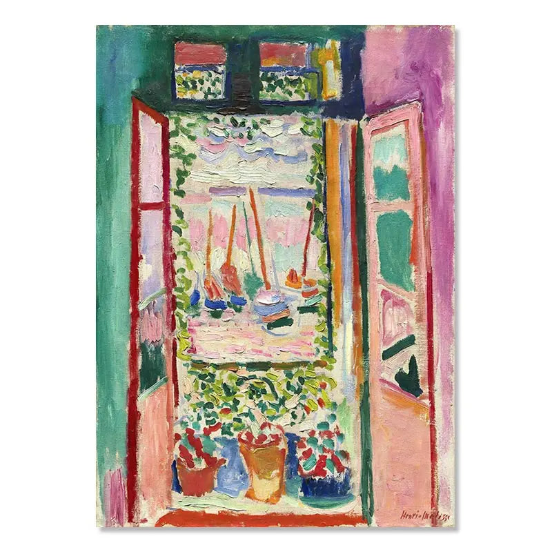 Vintage Matisse Abstract Landscape Wall Art - 02 / 21x30cm No Framed - Posters