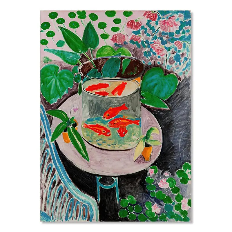 Vintage Matisse Abstract Landscape Wall Art - 05 / 50x70cm No Framed - Posters