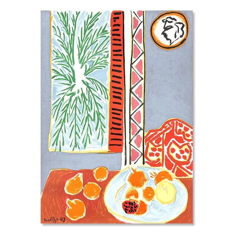 Vintage Matisse Abstract Landscape Wall Art - 07 / 50x70cm No Framed - Posters