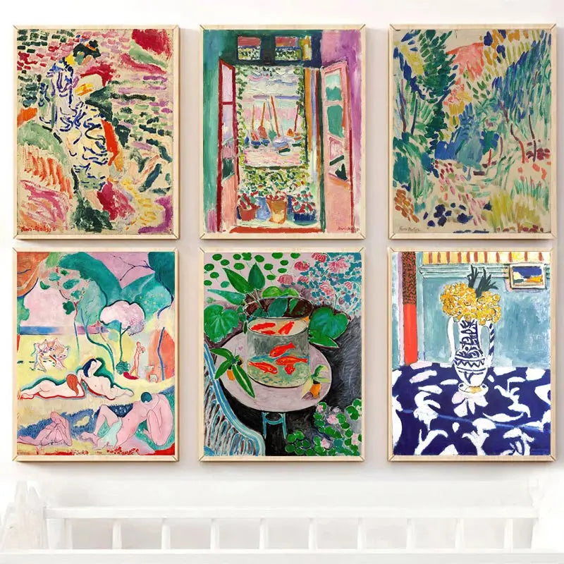 Vintage Matisse Abstract Landscape Wall Art - Posters
