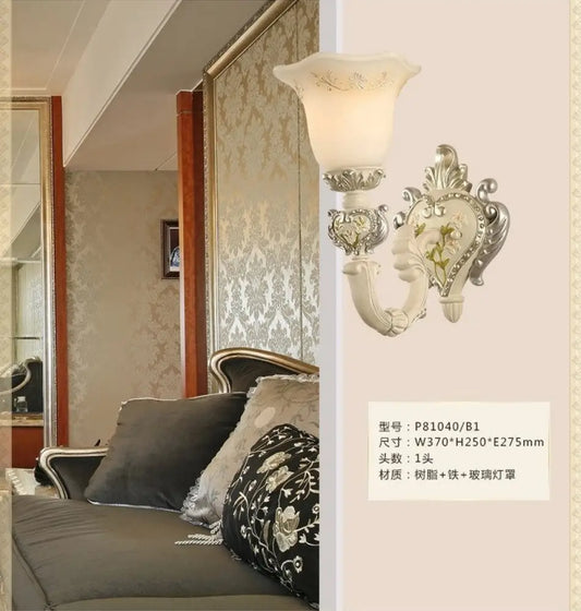 Vintage Milky Glass Sconce Lamp - Bloom Sitting Room Wall Lighting