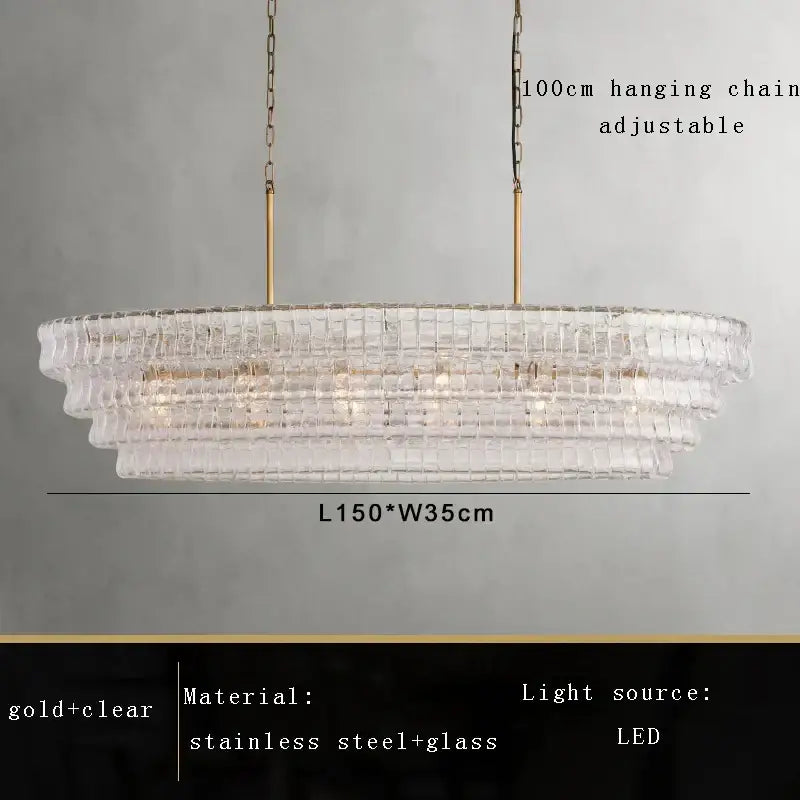 Vintage multi tier brown glass chandelier with clear crystal tiers and gold stainless steel accents for dining room decorbites brown glass