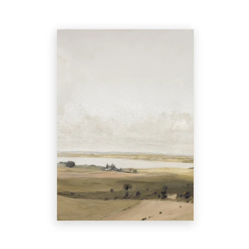 Vintage Oil Painting Canvas Poster - Summer Landscape - Posters