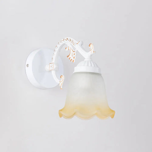 Vintage Ombre Frosted Glass Wall Mount Vanity Light for Bathroom