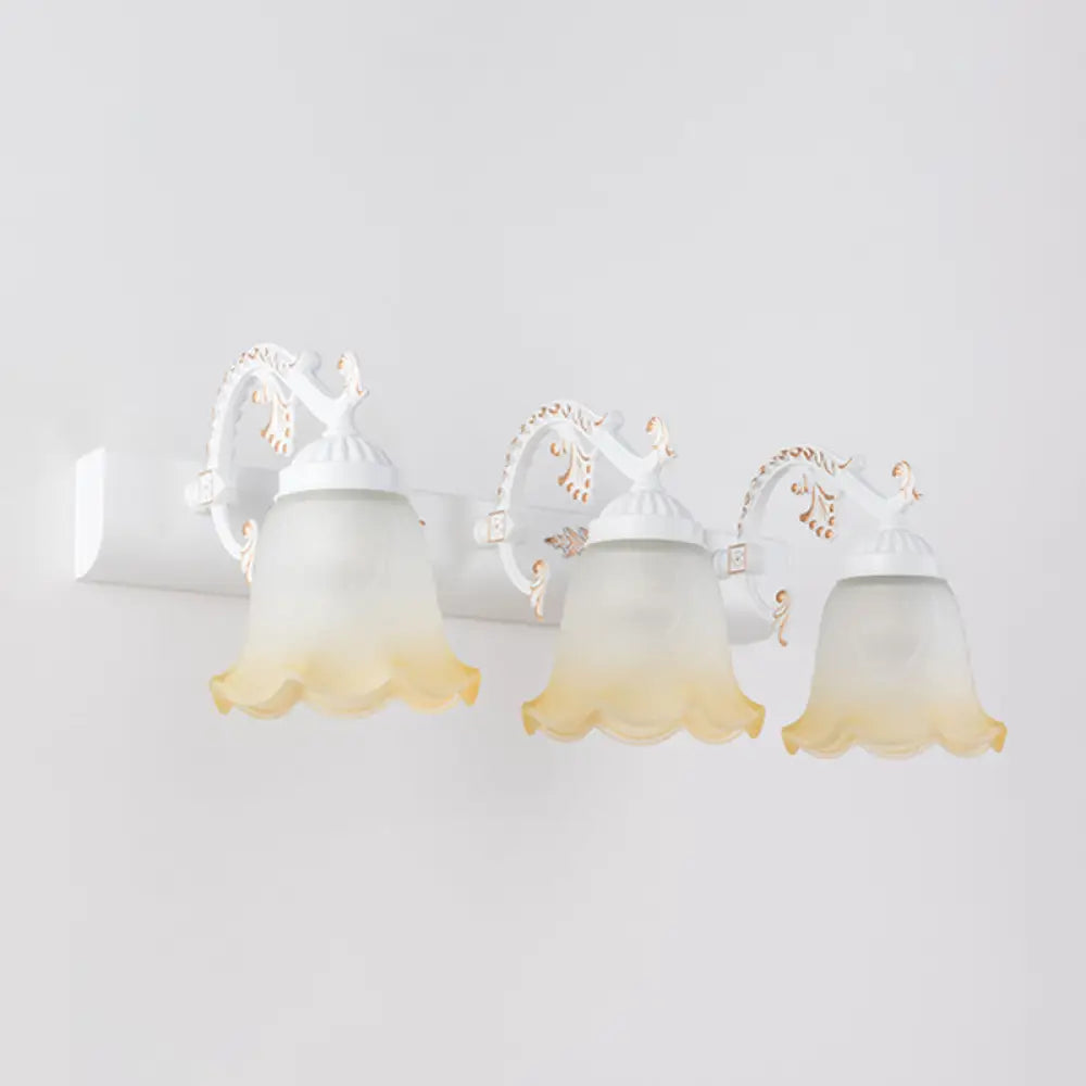Vintage Ombre Frosted Glass Wall Mount Vanity Light for Bathroom