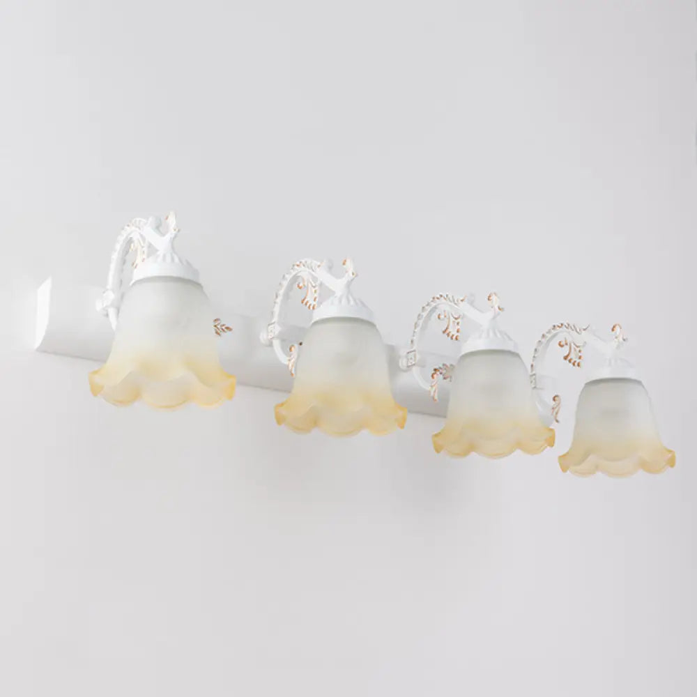 Vintage Ombre Frosted Glass Wall Mount Vanity Light for Bathroom