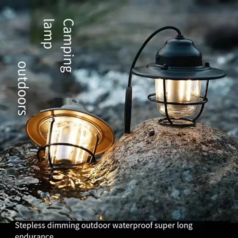 Vintage Outdoor Rechargeable Camping Chandelier Light