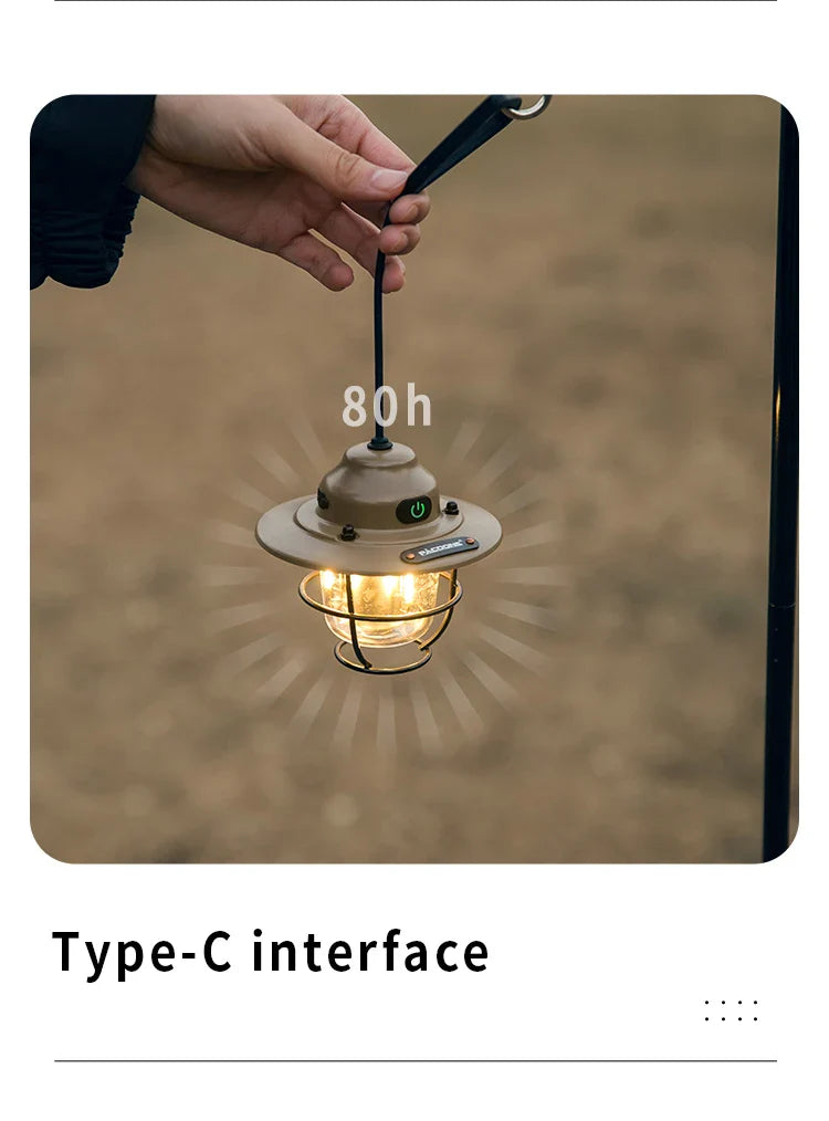 Vintage Outdoor Rechargeable Camping Chandelier Light