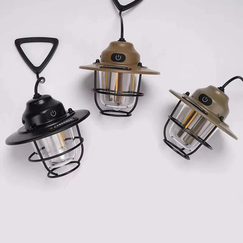 Vintage Outdoor Rechargeable Camping Chandelier Light