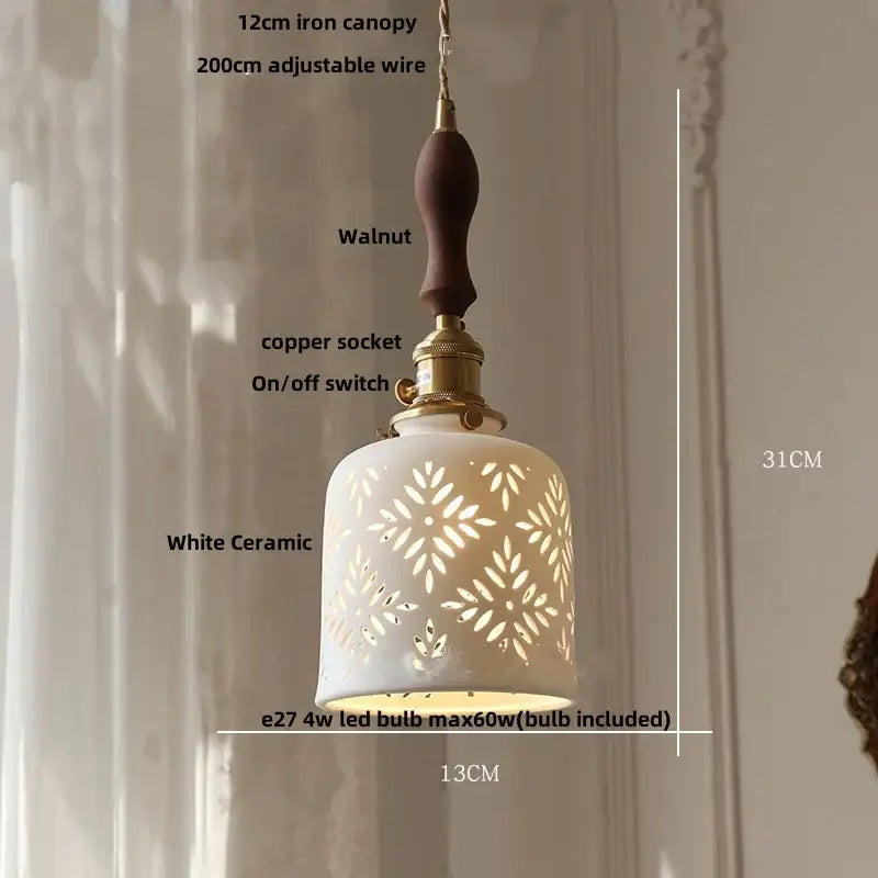 Vintage pale blue enamel pendant light with white ceramic knob switch and brass accents for living room decorbites ceramic knob