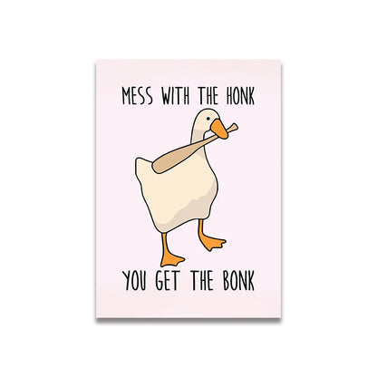 Vintage Pink Cartoon Canvas Wall Art - Posters