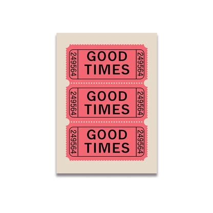 Vintage Pink Cartoon Canvas Wall Art - Posters