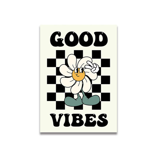 Vintage Pink Cartoon Print Canvas Wall Art - PC 71945 / 20x30cm - Posters