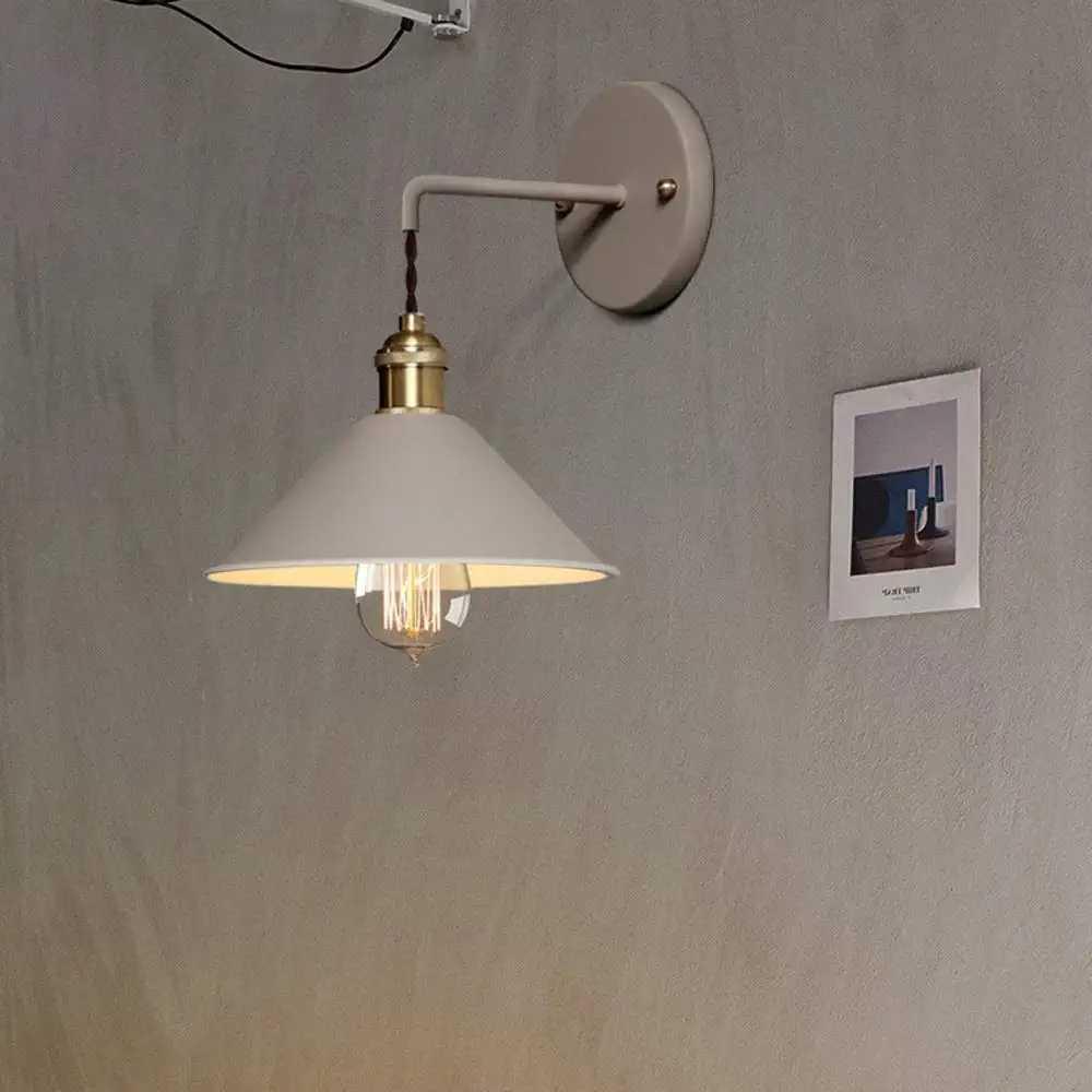 Vintage Plated Wall Lamp - Brown