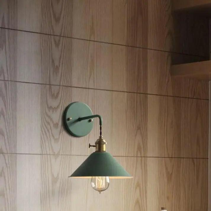 Vintage Plated Wall Lamp - Green