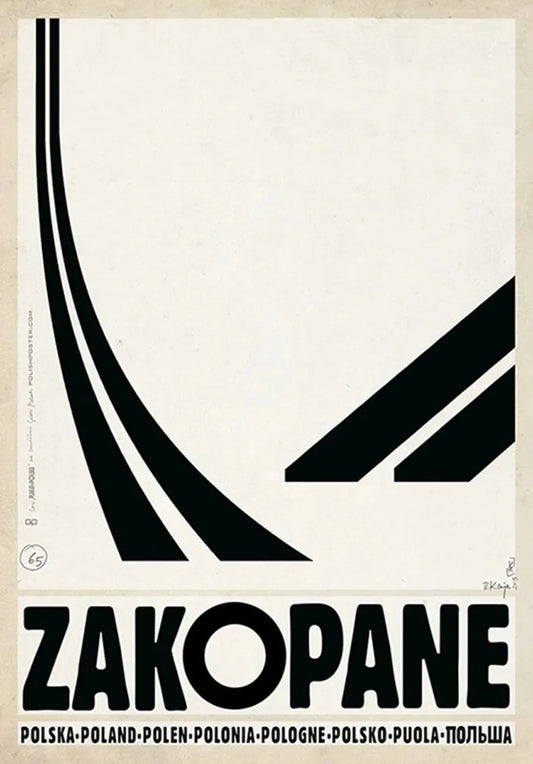 Vintage Poland City Posters Canvas Prints for Home Decor - Red / 50x70cm No Frame