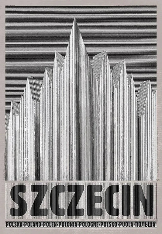 Vintage Poland City Posters Canvas Prints - PURPLE / 20x30cm No Frame