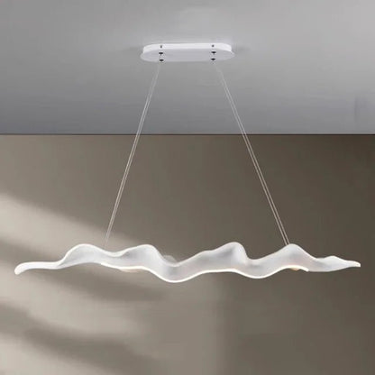 Vintage Resin Leaf Pendant Light With Iron Finish - Decorbites
