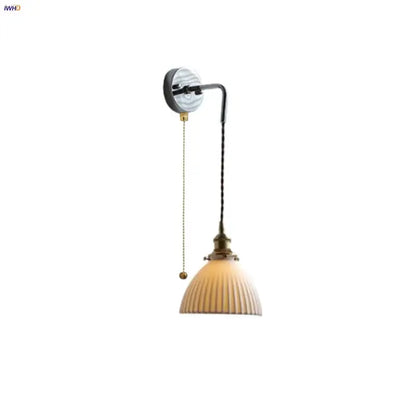 Vintage ribbed glass and brass wall sconce with cream ribbed glass shade for bathroom mirror decorbites ceramic led wall use