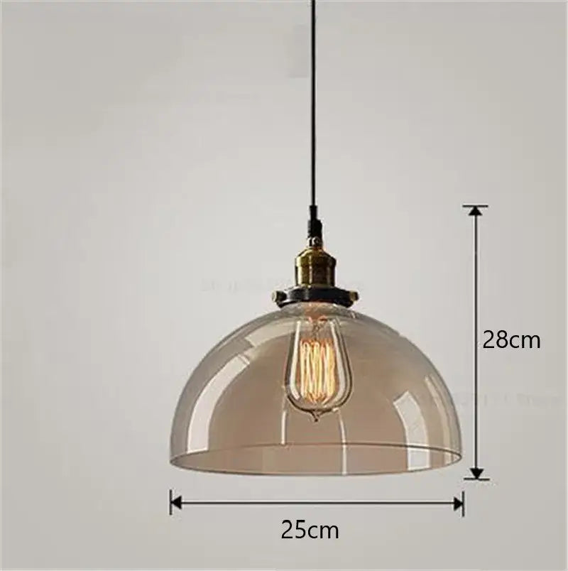 Vintage smoked glass ball pendant lights set of 4 with amber glass dome brass accents and edison bulbs decorbites glass ball