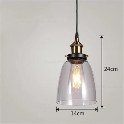 Vintage smoked glass ball pendant lights set of 4 with clear bell-shaped glass and brass decorbites glass ball fixture