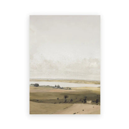 Vintage Summer Landscape Canvas Art Print - Posters