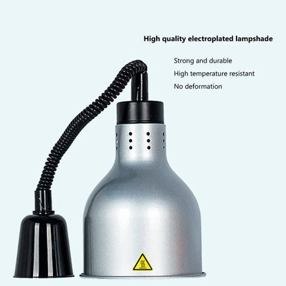 Vintage Telescopic Stainless Steel Buffet Heat Pendant Lamp - Decorbites
