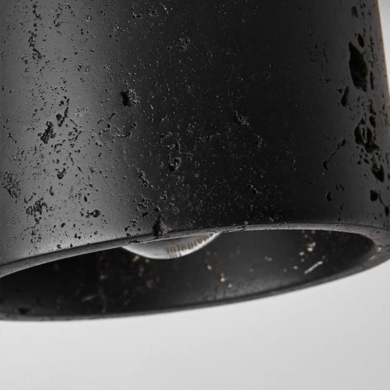 Wabi-Sabi Black Stone Pendant Light - Decorbites
