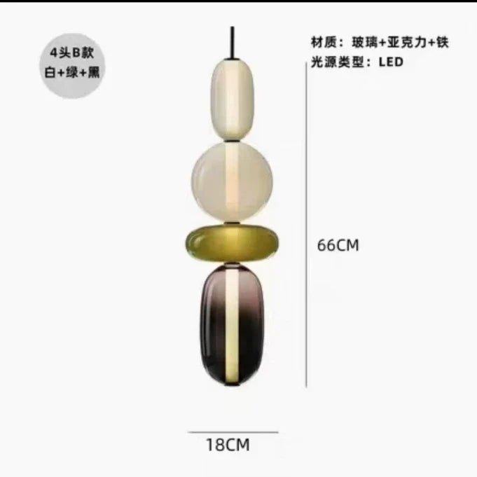 Wabi-Sabi Candy Glass Pendant Light - Decorbites