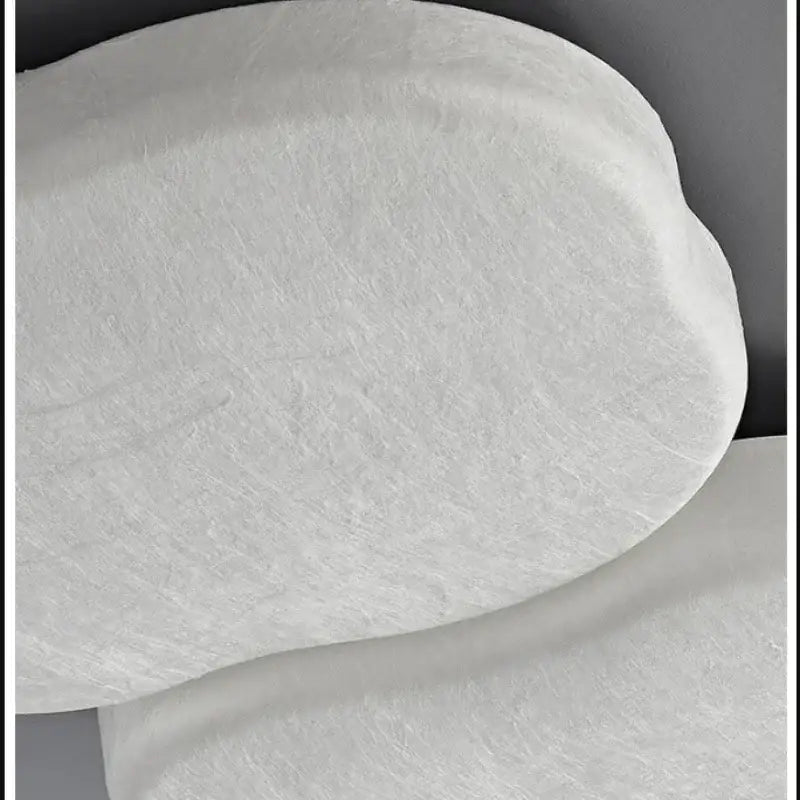 White plush-textured pillow insert with soft fuzzy surface for decorbites french cream silk ceiling light bedroom cloud lamp