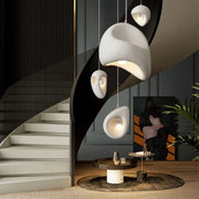 Wabi Sabi Irregular White Pendant Light, E27 - Decorbites