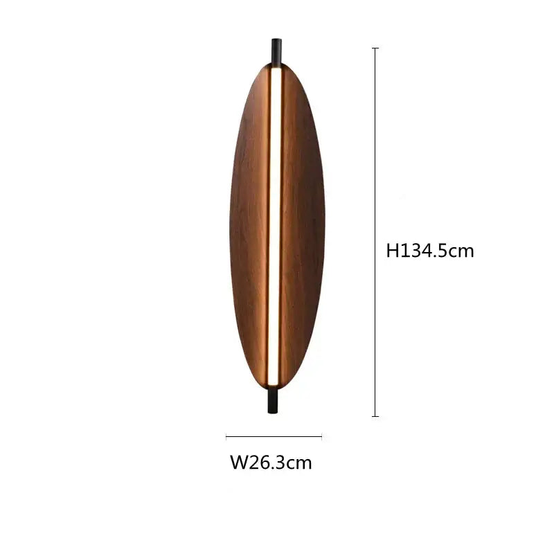 A sleek led wabi sabi wooden pendant light with warm amber glow for dining room ambiance