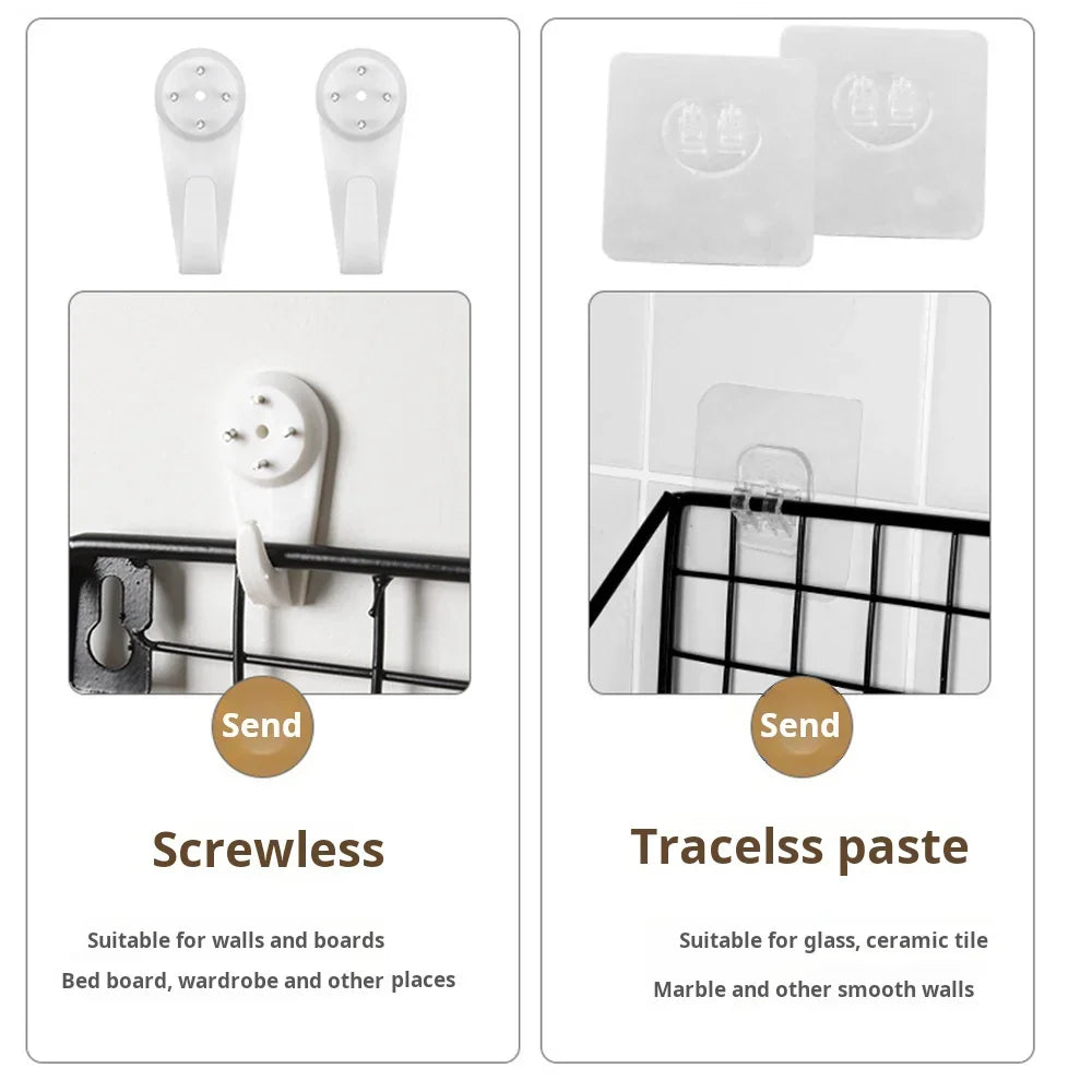 Wall Mounted Storage Shelves and Baskets