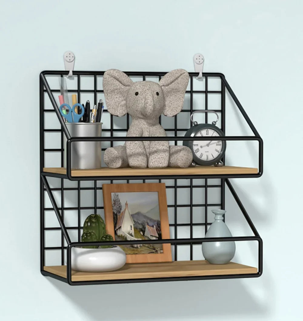 Wall Mounted Storage Shelves and Baskets