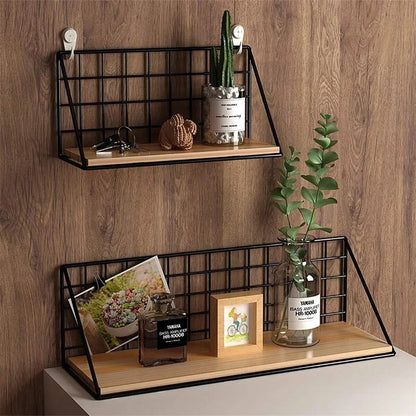 Wall Mounted Storage Shelves and Baskets