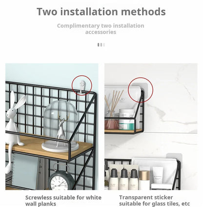 Wall Mounted Storage Shelves and Baskets
