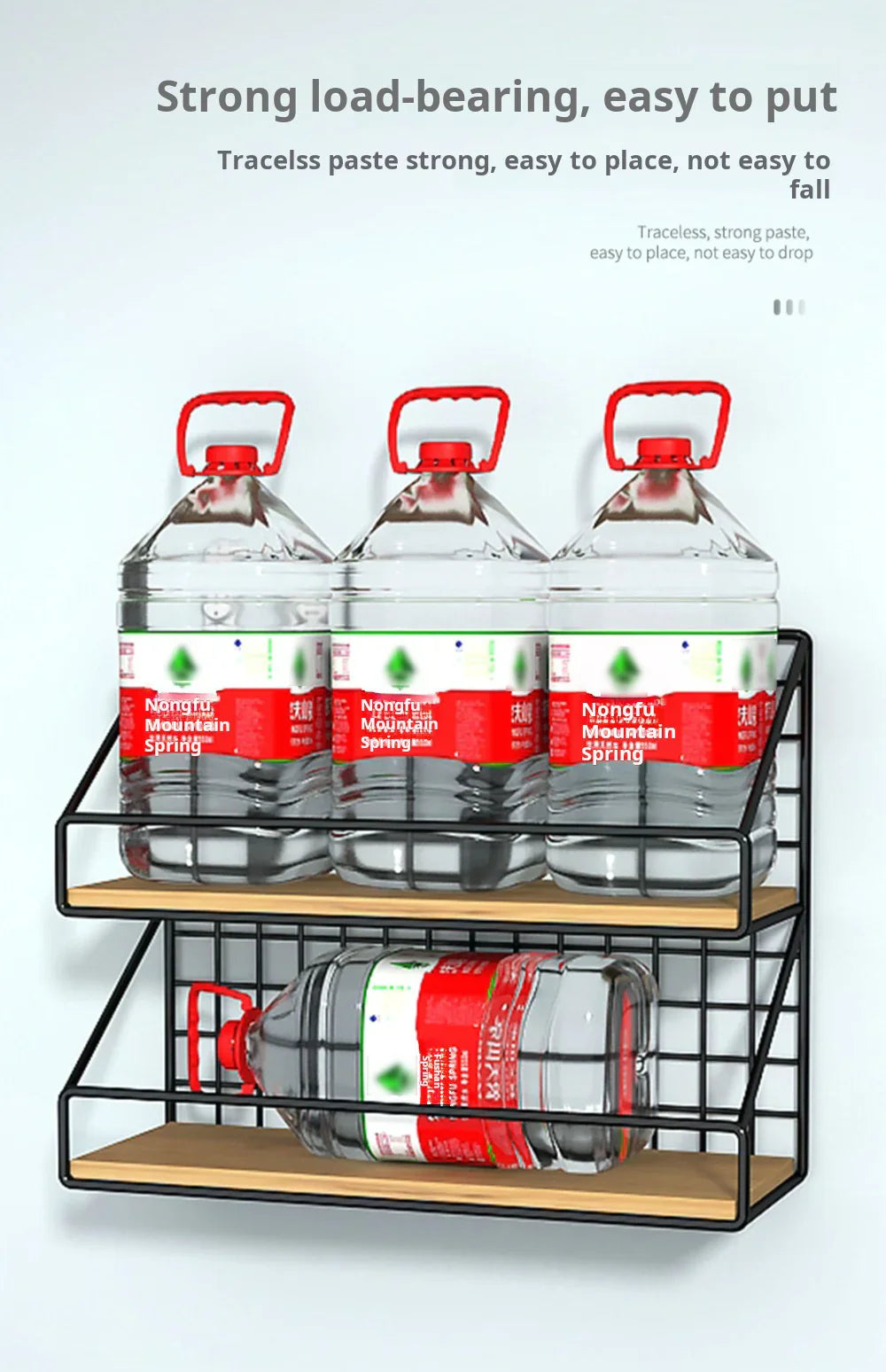 Wall Mounted Storage Shelves and Baskets