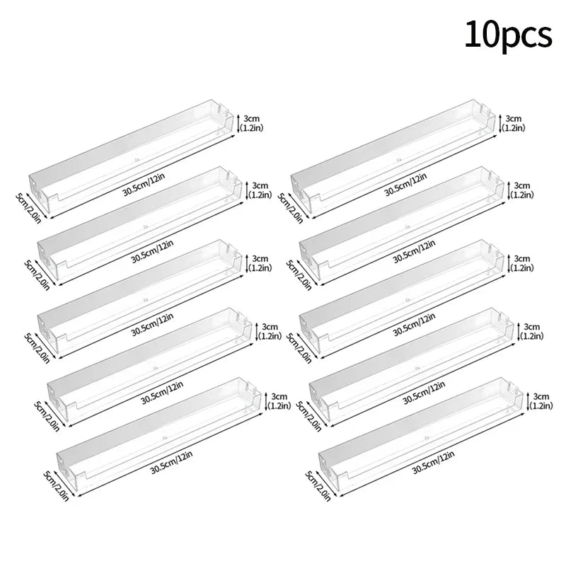 Wall Mounted Transparent Storage Rack for Figures - 10pcs