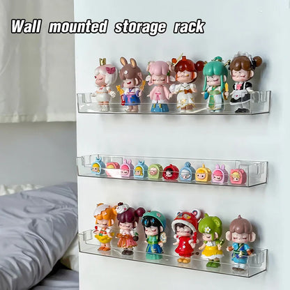 Wall Mounted Transparent Storage Rack for Figures