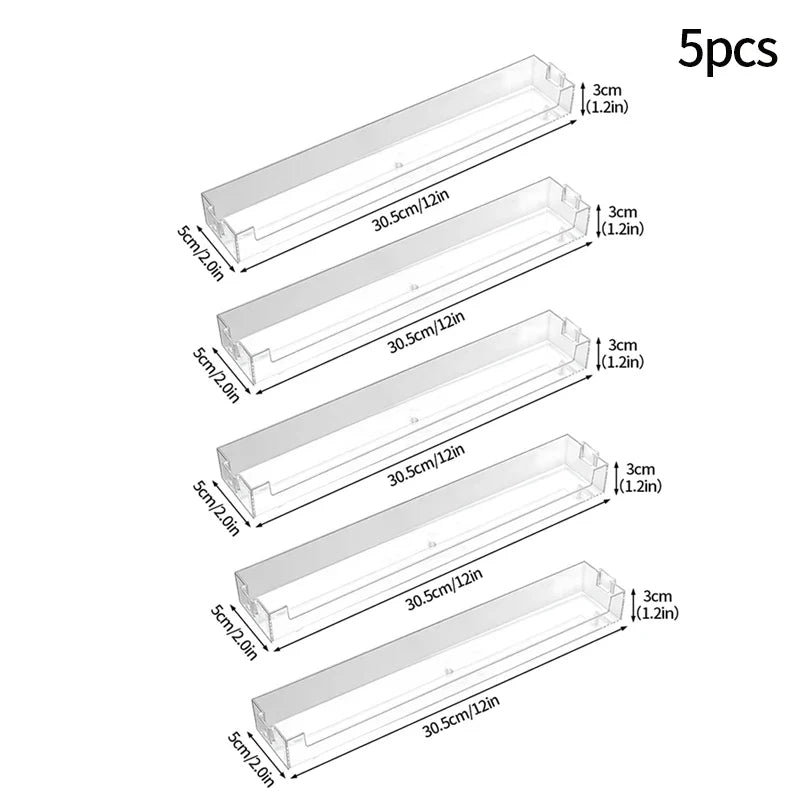 Wall Mounted Transparent Storage Rack for Figures - 5pcs