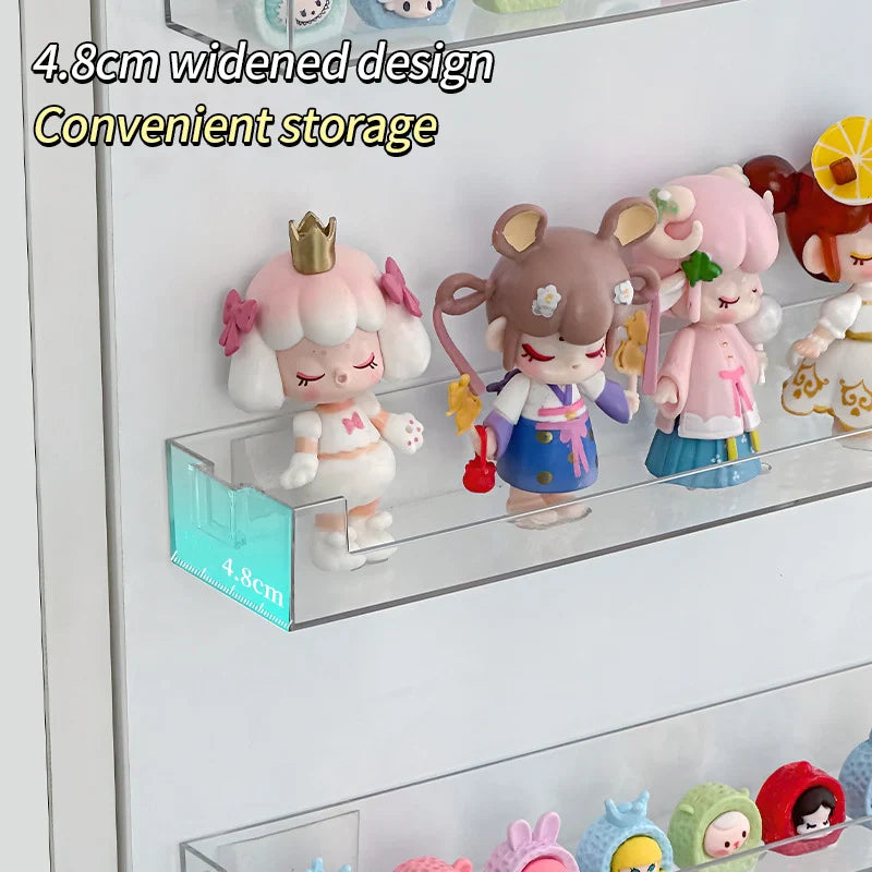 Wall Mounted Transparent Storage Rack for Figures