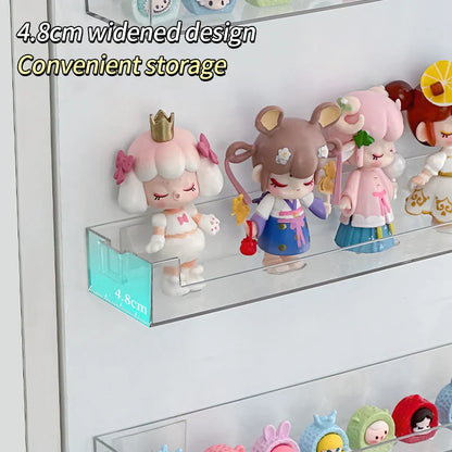 Wall Mounted Transparent Storage Rack for Figures