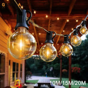 Warm g40 led shatterproof globe string lights with clear glass globes and twisted copper wiring for patio decorbites decor