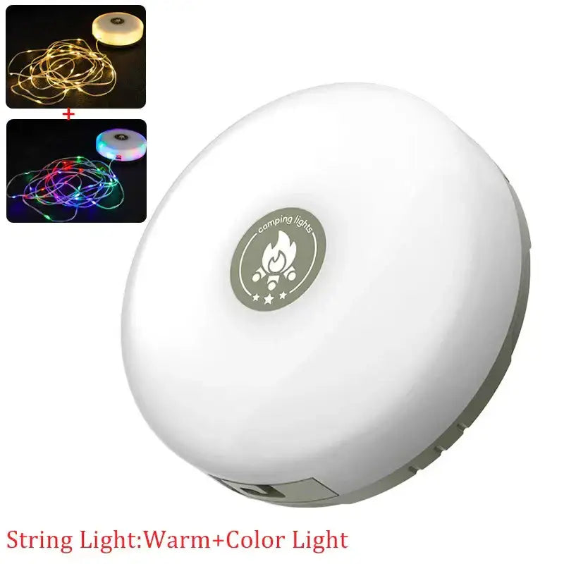 White oval led camping light with usb ports and camping lights logo for powering decorbites 10m waterproof led strip