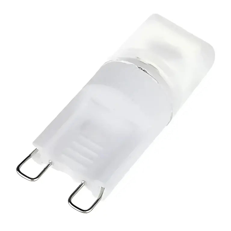 Clear plastic decorbites g9 led bulb 1w cob with warm white and white light for bedroom lighting