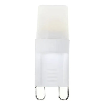 White translucent led bulb with g9 base and metallic contacts decorbites g9 led bulb 1w cob for bedroom lighting