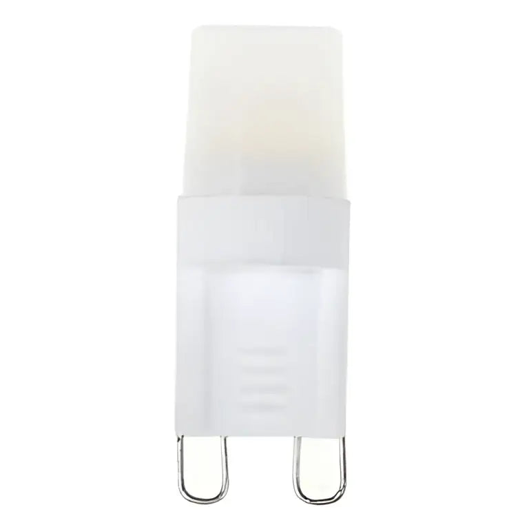 White translucent led bulb with g9 base and metallic contacts decorbites g9 led bulb 1w cob for bedroom lighting
