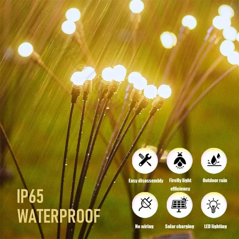 Warm White Solar LED Firework Lights