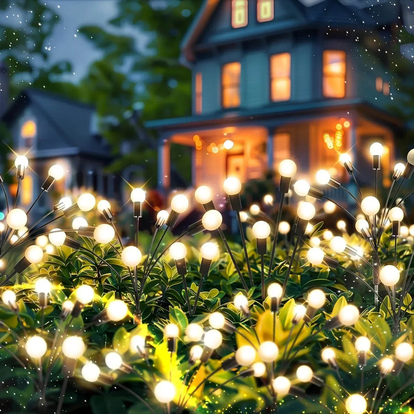 Warm White Solar LED Firework Lights