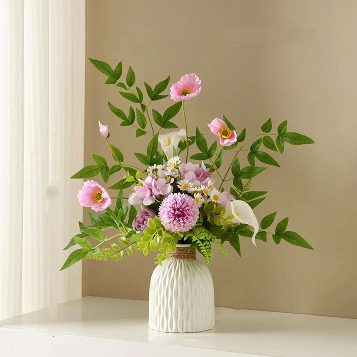 Water Ripple Plastic Vase - Modern Nordic Style - Vase